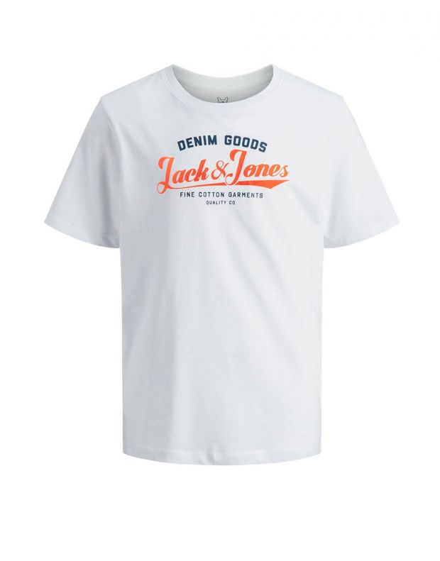 JACK&JONES Neon Logo Tee White - 12189195/white - 1