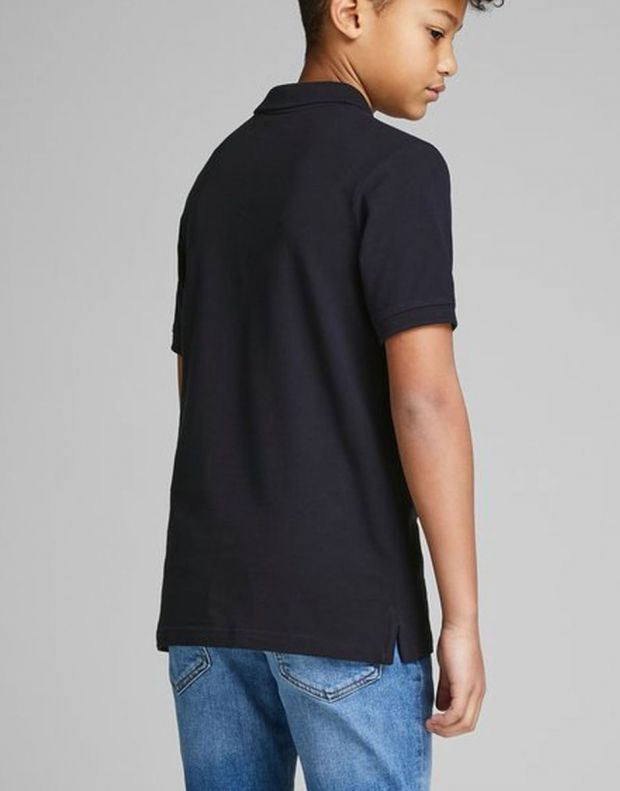 JACK&JONES Plain Boy's Polo Shirt Black - 12148414/b - 3