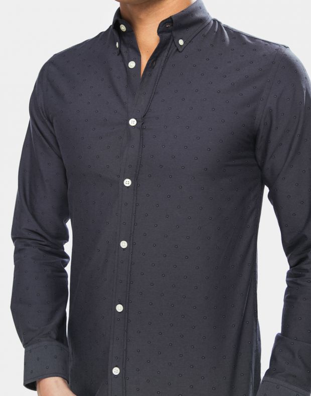 JACK&JONES Premium Panama Shirt Dark Grey - 12120733/d.grey - 3