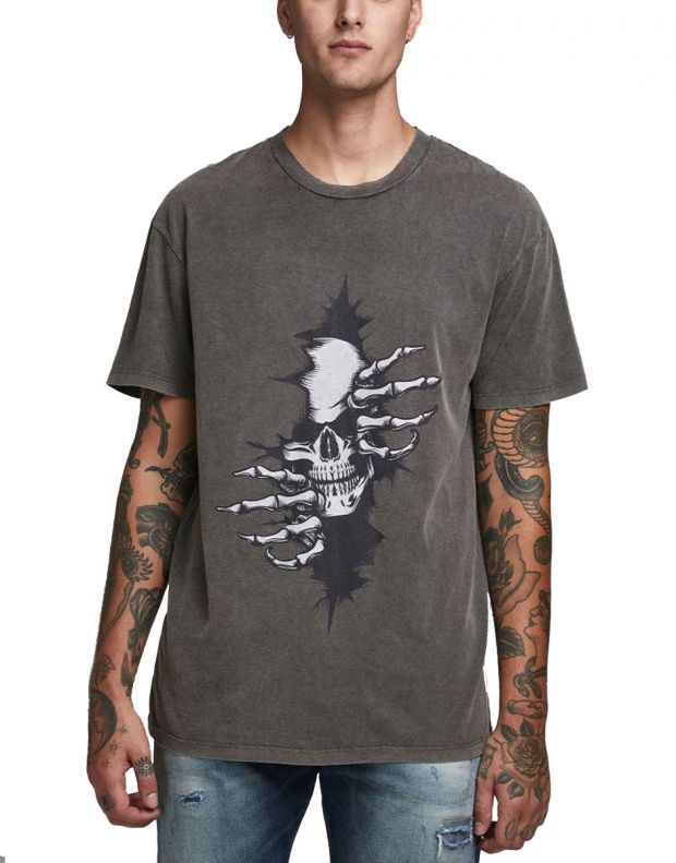JACK&JONES Skull Print T-Shirt Raven - 12190799/raven - 1