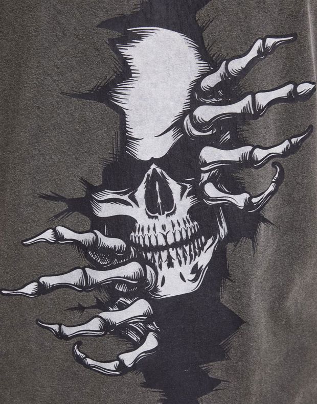 JACK&JONES Skull Print T-Shirt Raven - 12190799/raven - 4
