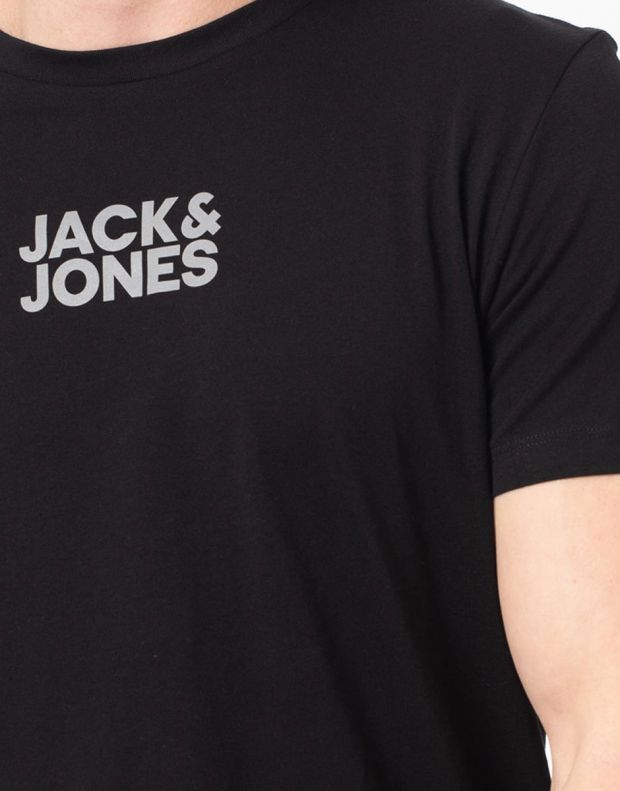 JACK&JONES Thundermix Back Tee Black Reflect - 12191353/black reflect - 3