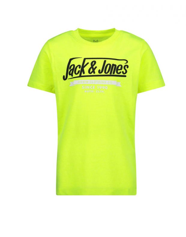 JACK&JONES Neon Logo Tee Yellow - 12189195/yellow - 1