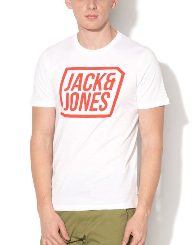 JACK&JONES Saturday Logo Tee White - 12135715/white - 1