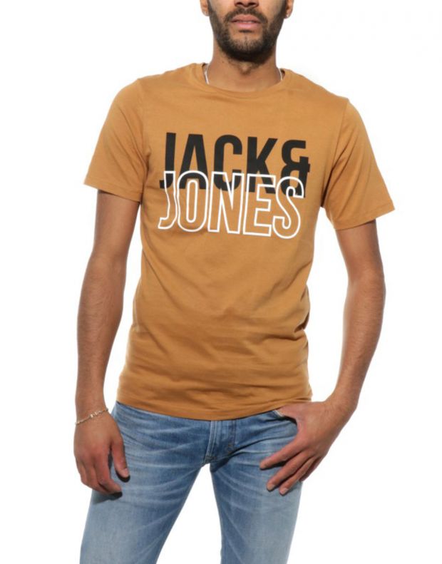 JACK&JONES Conewmoha Tee Brown - 12154694/brown - 1