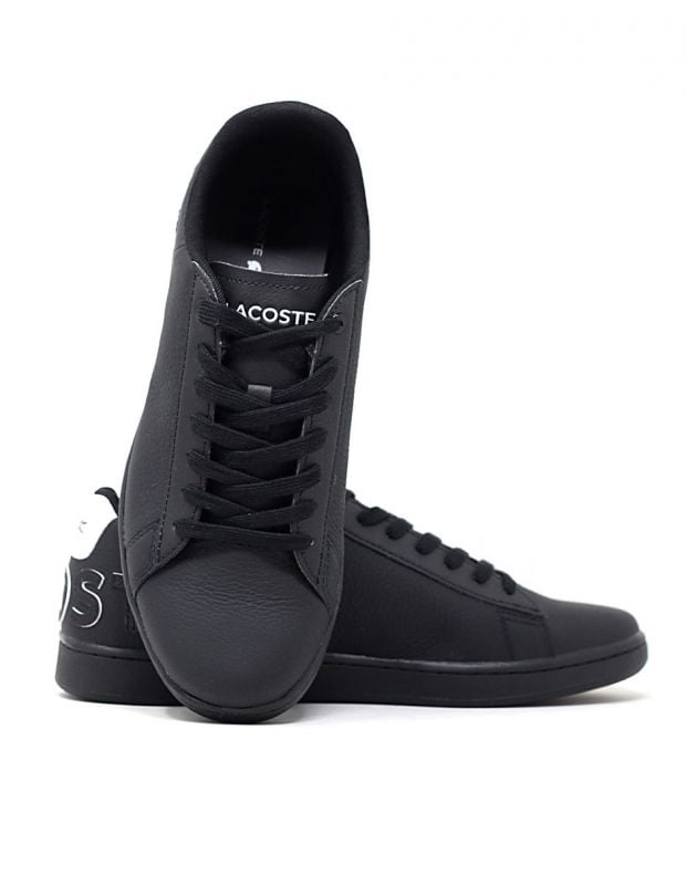 LACOSTE Carnaby Evo 120 Leather Sneakers Black - 39SMA0052-312 - 5