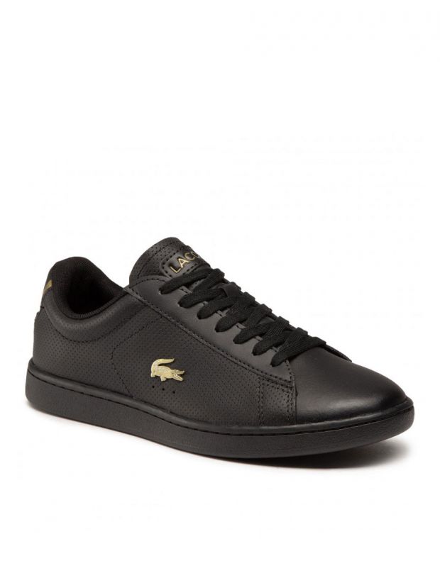 LACOSTE Carnaby Evo Nappa Leather Sneakers Black - 40SFA0007-02H - 2