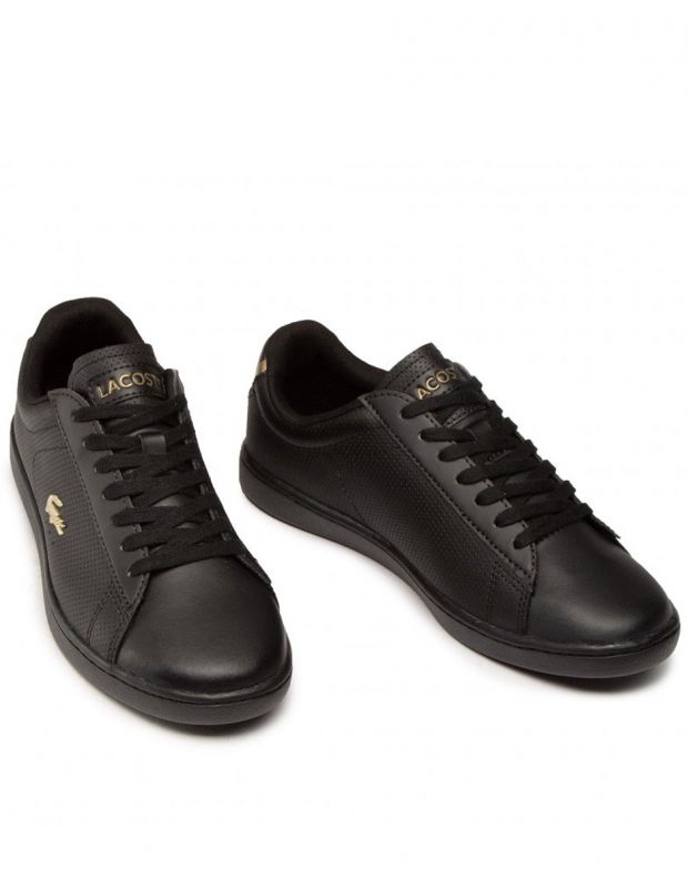 LACOSTE Carnaby Evo Nappa Leather Sneakers Black - 40SFA0007-02H - 4