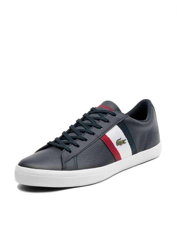 LACOSTE Lerond 119 Leather Sneakers Navy - 37CMA0045-7A2 - 3