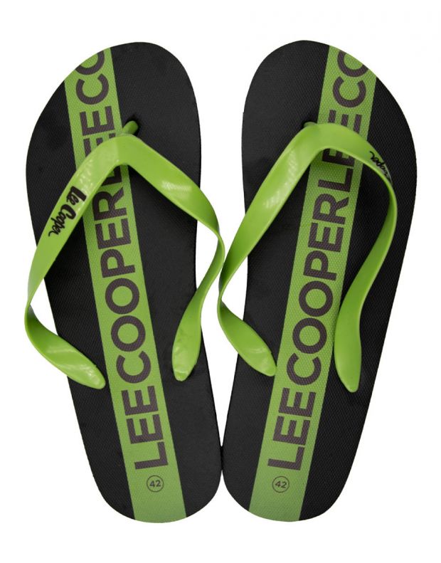 LEE COOPER Timoko Flip-Flops Black/Green - Timoko-black-green - 2