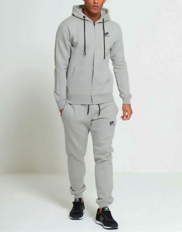 LOTTO Hooded Training Track Suit Grey - LT1277-LT1278-Grey - 2
