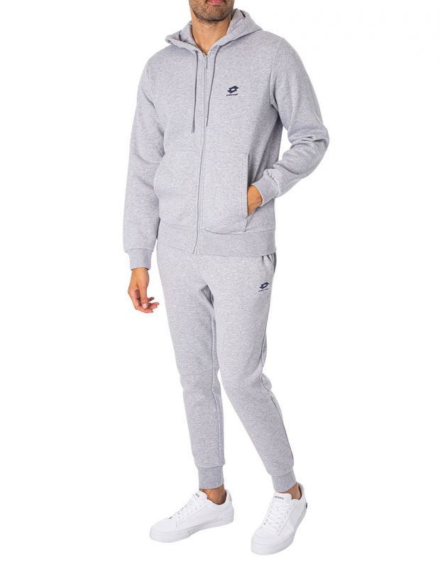 LOTTO Hooded Training Track Suit Melange Grey - LT1277-LT1278-Mell-Grey - 1