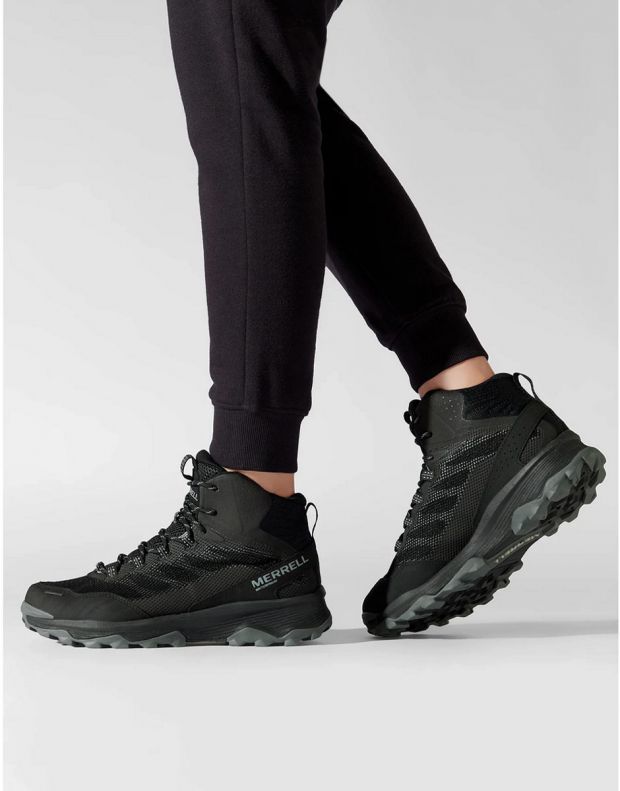 MERRELL Speed Strike Mid Waterproof Shoes Black - J066873 - 4