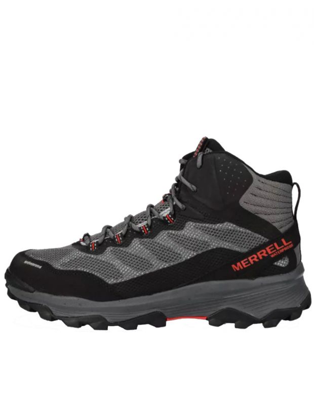 MERRELL Speed Strike Mid Waterproof Shoes Grey/Black - J066877 - 1