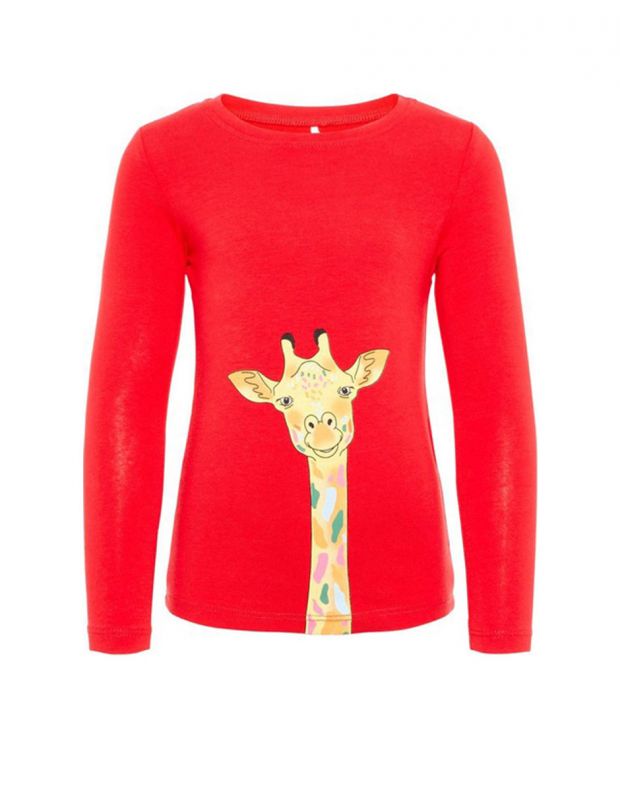 NAME IT Giraffe Long Sleeved Blouse Red - 13167206/red - 1