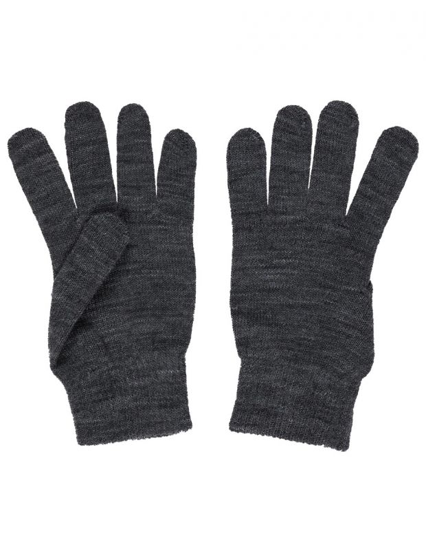 NAME IT Knit Gloves Dark Grey Melange - 13179593/grey - 1