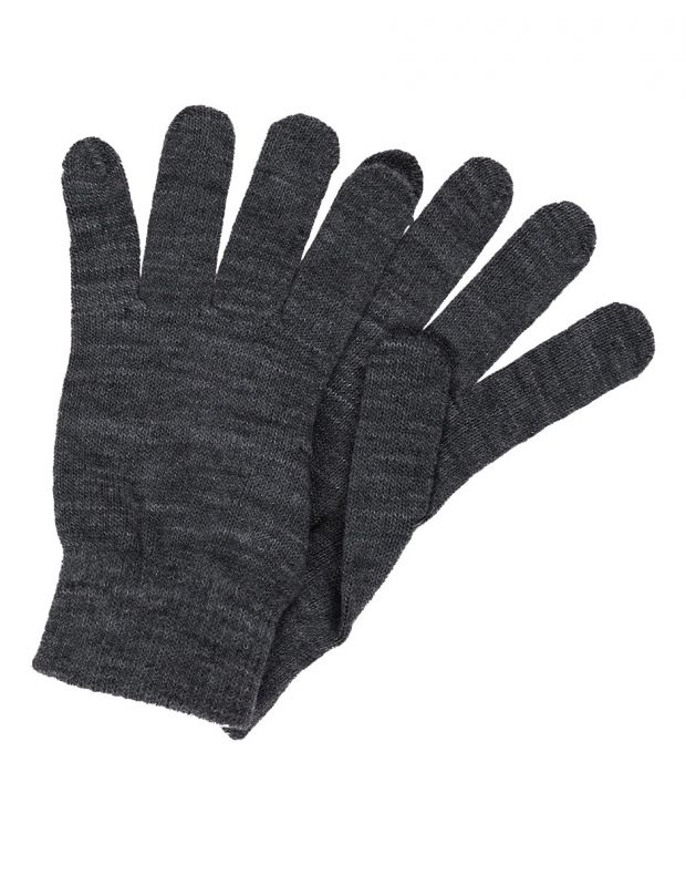 NAME IT Knit Gloves Dark Grey Melange - 13179593/grey - 2