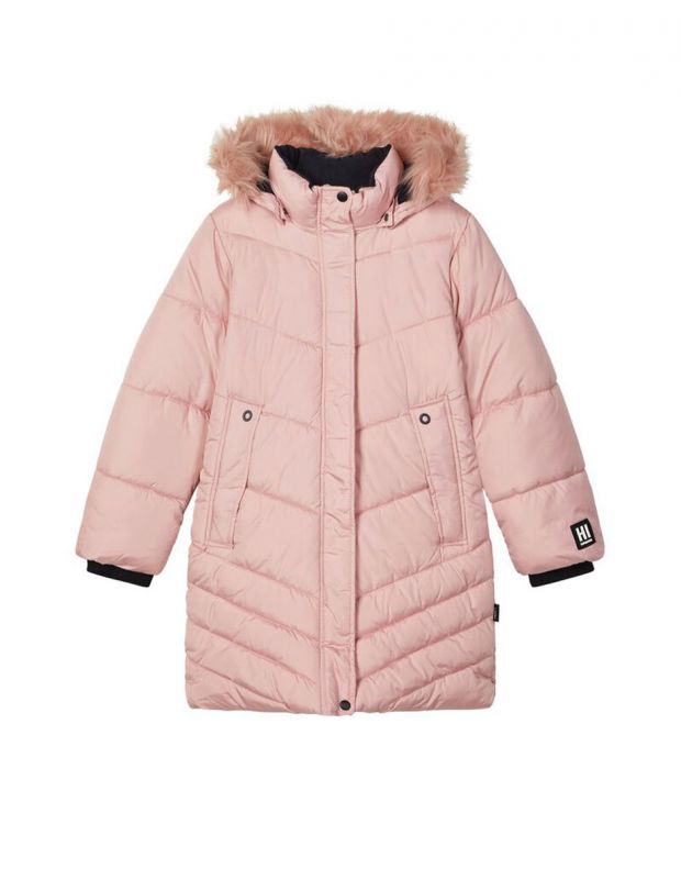 NAME IT Mabecca Long Winter Puffer Jacket Coral Blush - 13179143/coral - 1