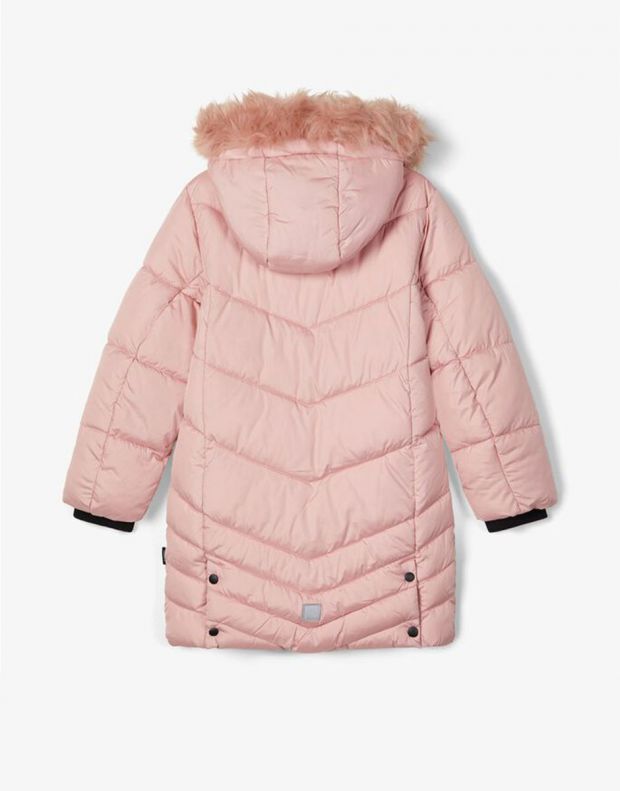 NAME IT Mabecca Long Winter Puffer Jacket Coral Blush - 13179143/coral - 2