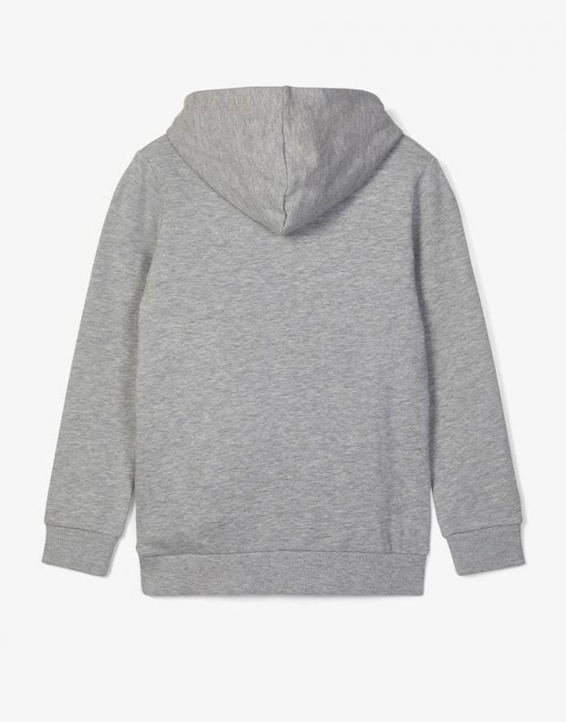 NAME IT Printed Hooded Sweatshirt Grey Melange - 13184656/grey - 2