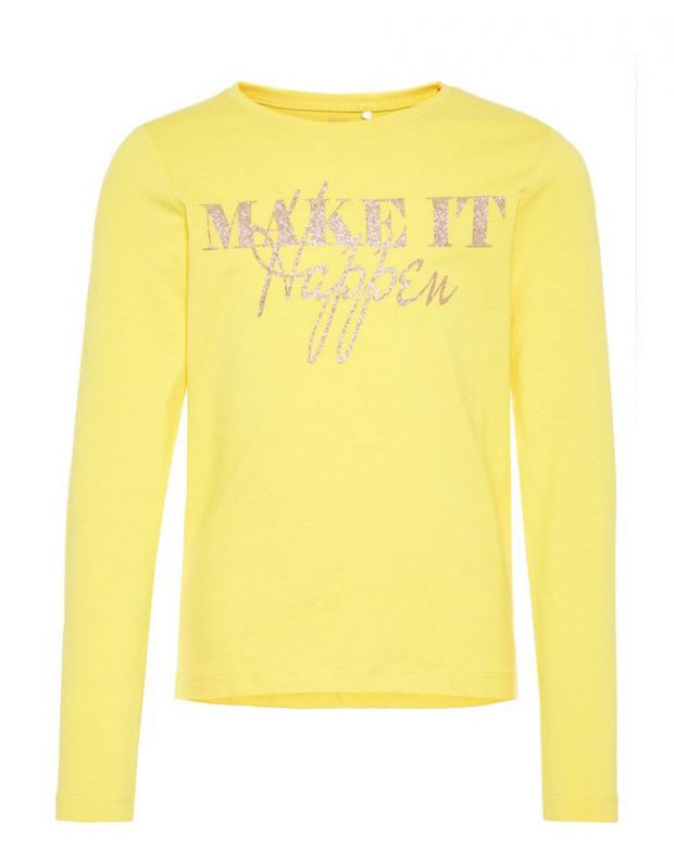NAME IT Printed Long Sleeved Blouse Yellow - 13162137/yellow - 1