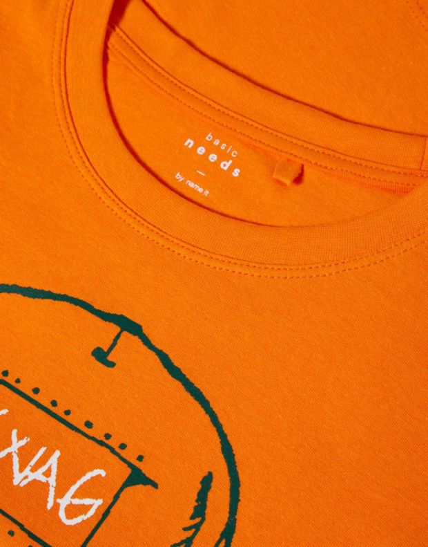 NAME IT Printed Loose Fit Blouse Orange - 13162157/orange - 3