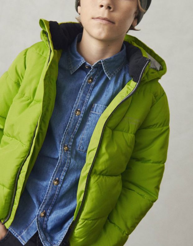 NAME IT Quilted Puffer Jacket Acid Lime - 13178613/lime - 5