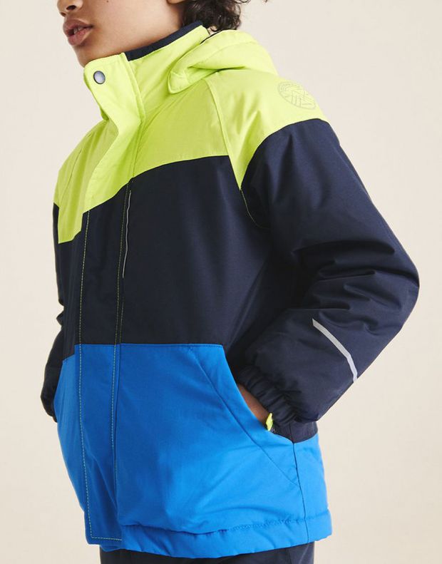 NAME IT Snow03 Technical Ski Jacket Block Acid Lime - 13177630/lime - 6