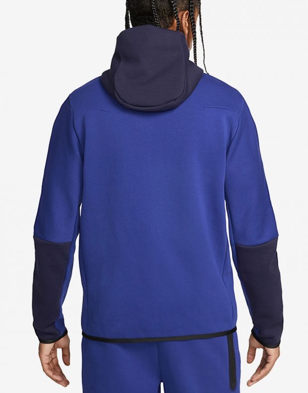 NIKE Sportswear Tech Fleece Full Zip Hoodie Blue - DV0537-455 - 2