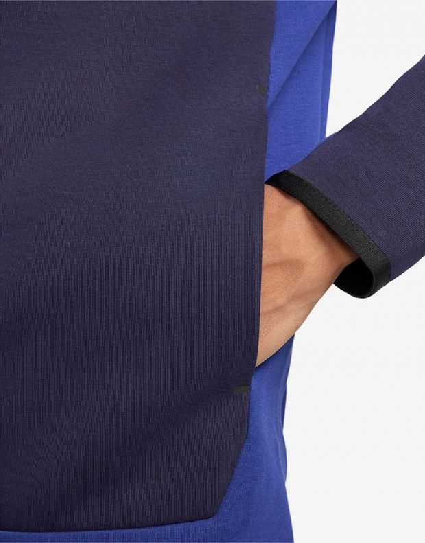 NIKE Sportswear Tech Fleece Full Zip Hoodie Blue - DV0537-455 - 3
