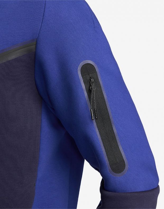 NIKE Sportswear Tech Fleece Full Zip Hoodie Blue - DV0537-455 - 4