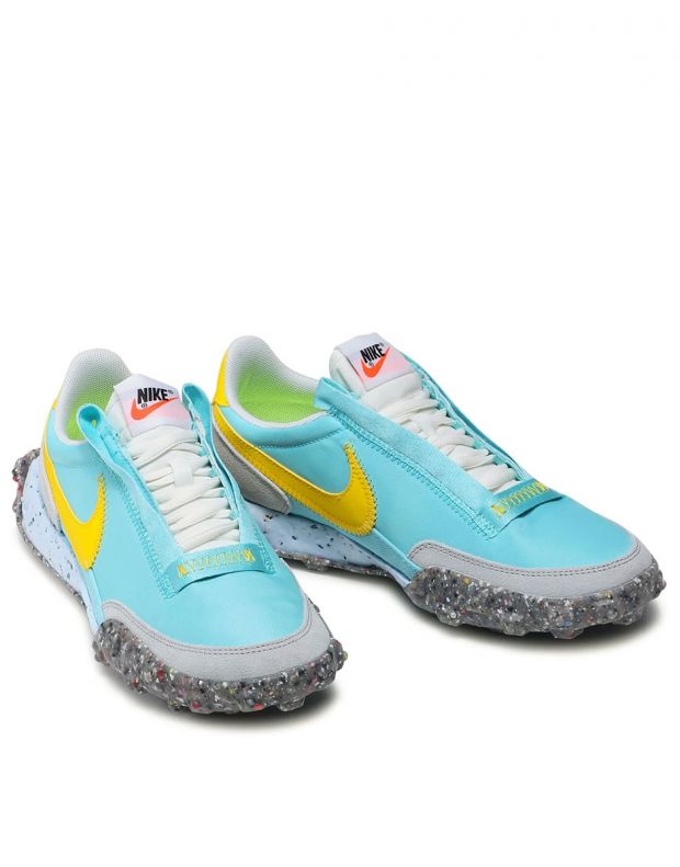 NIKE Waffle Racer Crater Shoes Blue - CT1983-400 - 4
