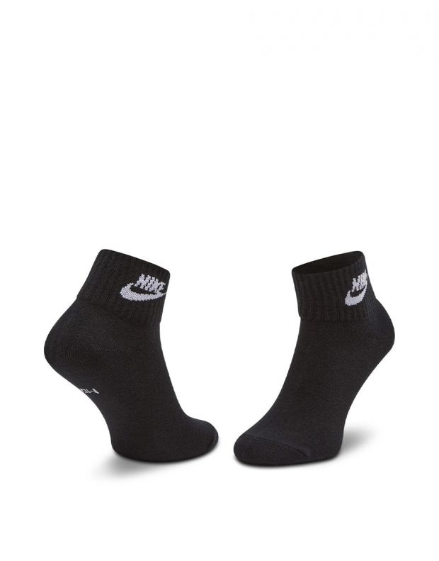 NIKE 3-Pack Essential Ankle Socks Black - SK0110-010 - 2