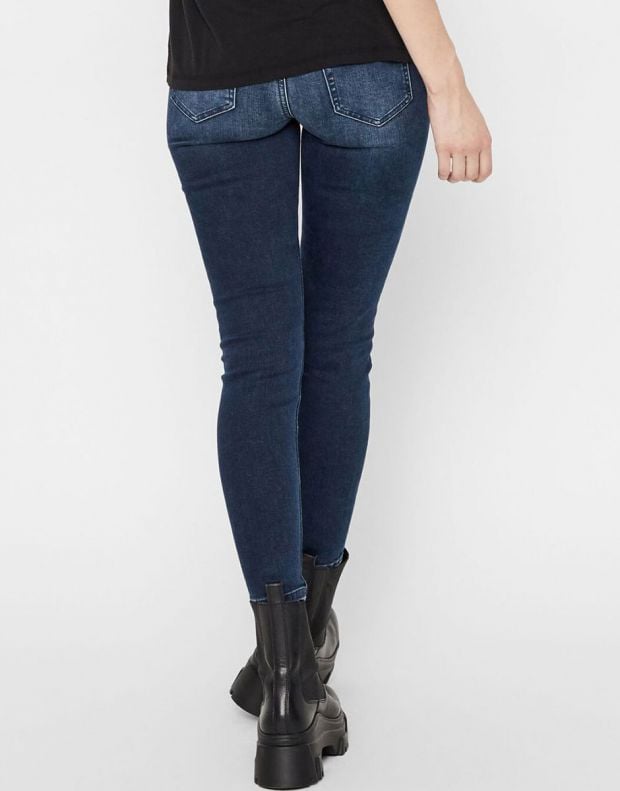 PIECES Delly Skinny Mid Rise Jeans Dark Blue Denim - 17106120/denim - 2