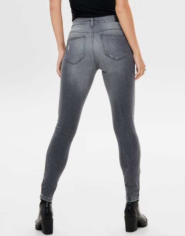 ONLY Kendell Anckle Zip Slim Fit Jeans Grey - 15170819/grey - 2
