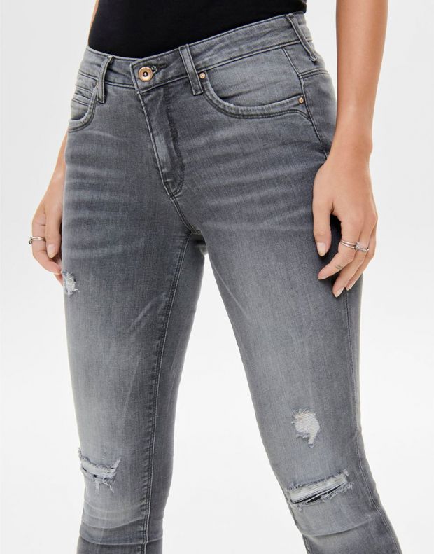ONLY Kendell Anckle Zip Slim Fit Jeans Grey - 15170819/grey - 4