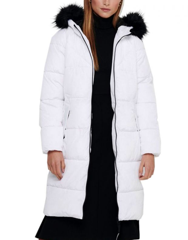 ONLY Long Puffer Jacket White - 15205637/white - 1