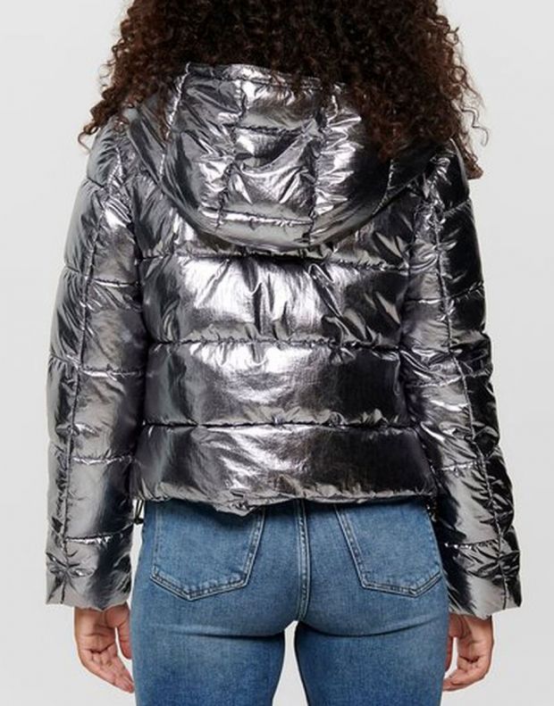ONLY Metallic Quilted Jacket Silver - 15160182/silver - 2