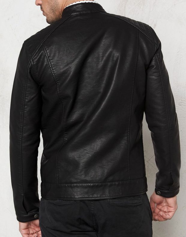 ONLY&SONS James Leather Jacket - 22003120/black - 2