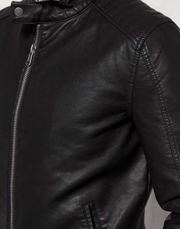 ONLY&SONS James Leather Jacket - 22003120/black - 4