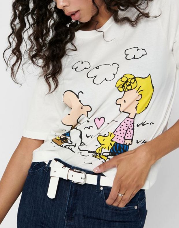 ONLY Snoopy Printed Tee White Happy - 15211548/cloud happy - 3