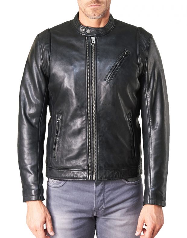 PEPE JEANS Culpeper Leather Jacket Black - PM401855-999 - 1