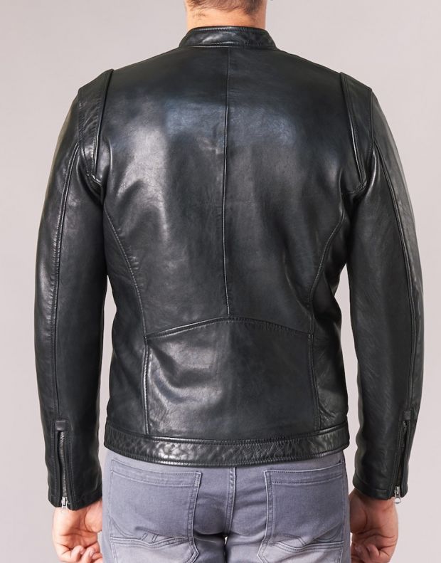 PEPE JEANS Culpeper Leather Jacket Black - PM401855-999 - 2