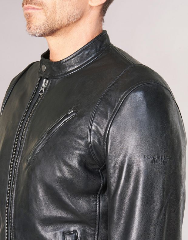 PEPE JEANS Culpeper Leather Jacket Black - PM401855-999 - 4
