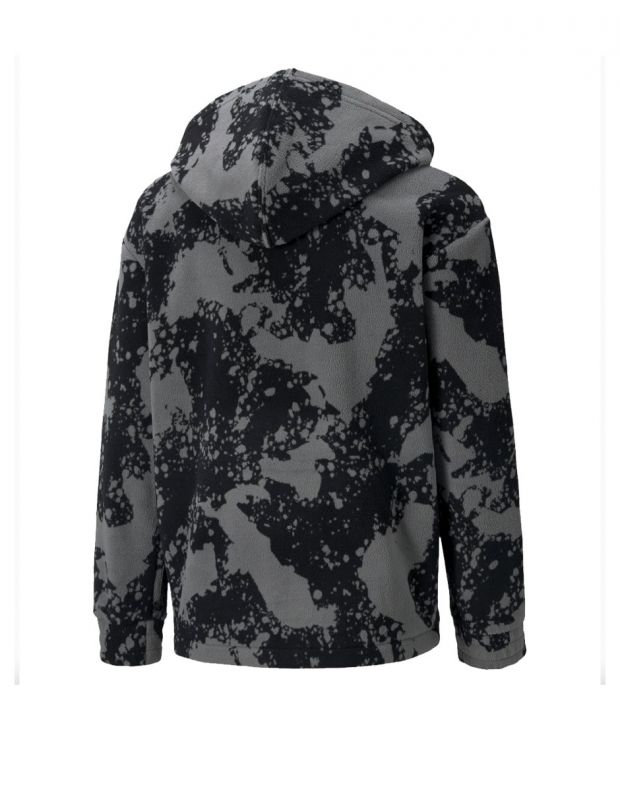 PUMA Alpha Holiday Half Zip Sweatshirt Grey Black - 589294-01 - 2