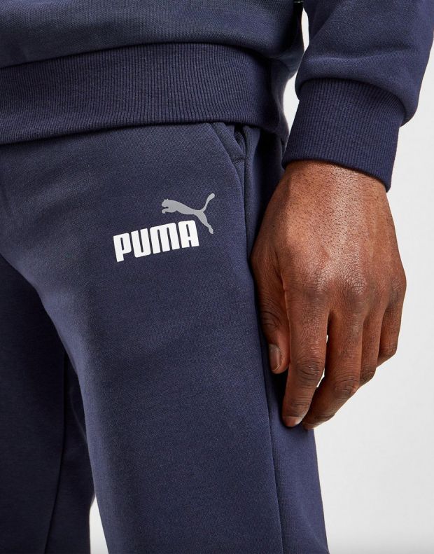 PUMA Essentials+ Two-Tone Logo Pants Navy - 586767-43 - 4