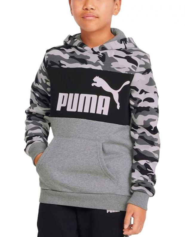 PUMA Essentials+ Camo Hoodie Black/Grey - 847343-01 - 1