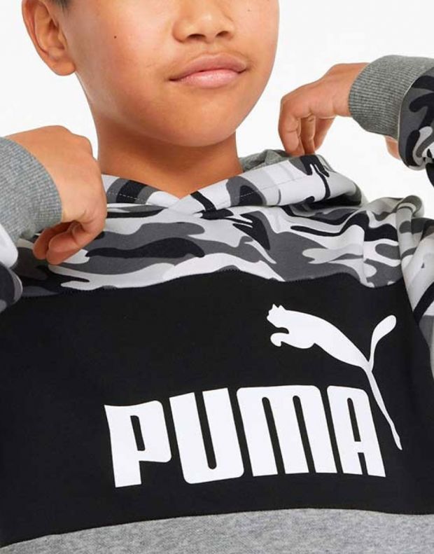 PUMA Essentials+ Camo Hoodie Black/Grey - 847343-01 - 3