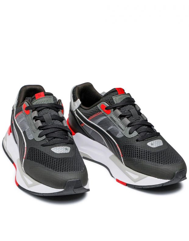 PUMA Mirage Sport Tech Shoes Black/Red - 383107-03 - 3
