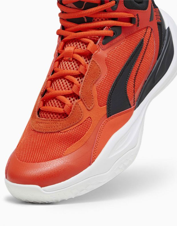 PUMA Playmaker Pro Mid Basketball Shoes Red - 377902-12 - 5